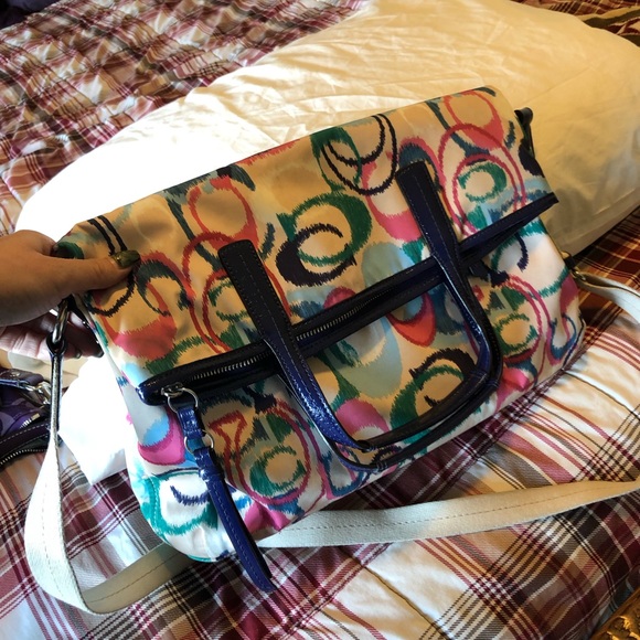 Coach! Fold over shoulder strap bag - Picture 4 of 7